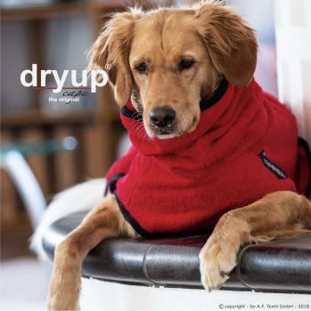 Preview: „Dryup Cape“ Trockencape - Hundebademantel red pepper